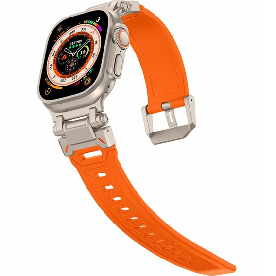 Curea ERBORD ProTech pentru Apple Watch 1/2/3/4/4/5/6/6/7/8/9/SE/Ultra/Ultra 2 42/44/45/49MM, portocaliu