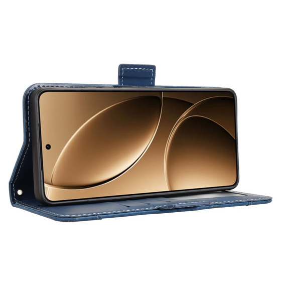 Cu clapetă pentru Xiaomi Poco F7 Ultra, Card Slot, albastru închis