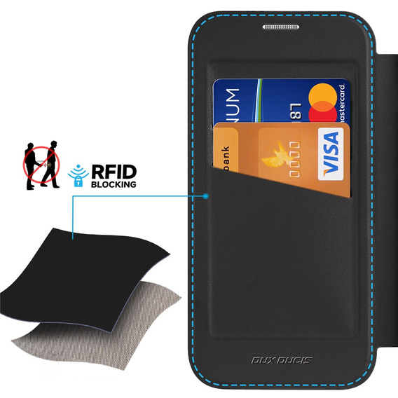 Husă Dux Ducis pentru iPhone 17, Skin X Pro, cu clapetă, pentru MagSafe, negru