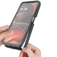 Carcasă pentru Motorola Moto E15 4G / G15 4G / G05 4G, Shockproof, cu folie, negru