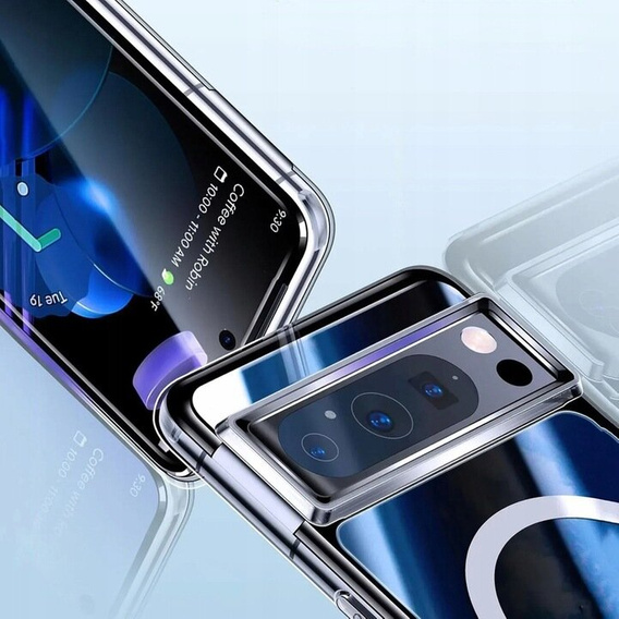 Husă pentru Google Pixel 9 / Google Pixel 9 Pro, Fusion Hybrid Case, pentru MagSafe, transparentă