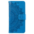 Cu clapetă pentru Xiaomi Redmi A3, Mandala, albastru