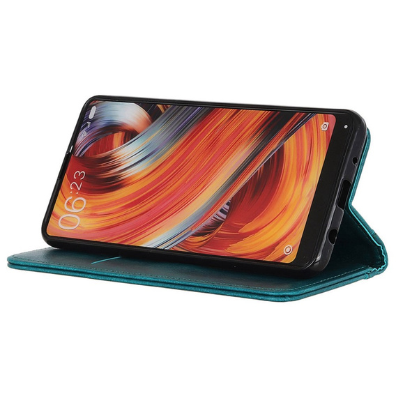 Husa cu clapetă pentru Xiaomi Poco F6 Pro, Split Leather, verde