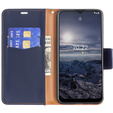 Cu clapetă pentru Nokia G11 / G21, Litchi Wallet Case, albastru