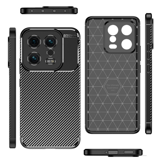 Huse pentru Xiaomi 13, Carbon Gel, negru