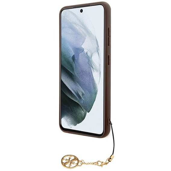 GUESS Huse pentru Samsung Galaxy A55, 4G Charms Collection Hardcase, maro