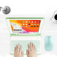 Carcasă + tastatură iPad 10.2 7/8/9 gen 2019/2020/2021, Keyboard Cover Pen Slot, verde