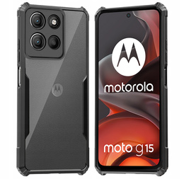 Huse pentru Motorola Moto G15 / Motorola Moto G15 Power, AntiDrop Hybrid, negru