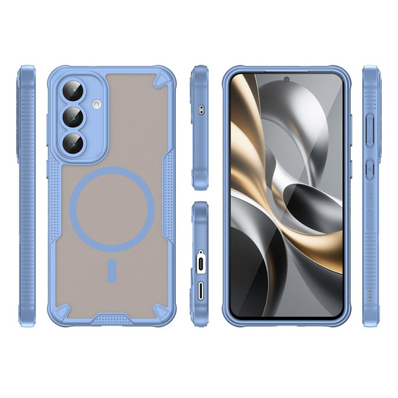 Husă blindată pentru Samsung Galaxy S25 FE, pentru MagSafe, negru mat