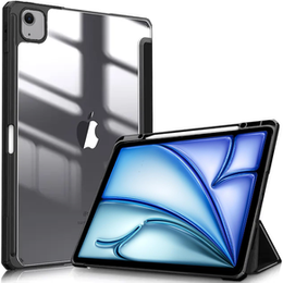 Husă pentru Apple iPad Air 11" 6 gen. 2024 (A2902, Smartcase Hybrid, cu spațiu pentru stylus, negru