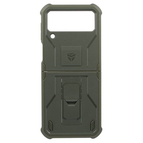 Husa blindată pentru Samsung Galaxy Z Flip 4 5G, Dexnor Clip Holder, verde