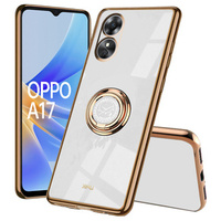 Huse pentru Oppo A17, Electro Ring, alb