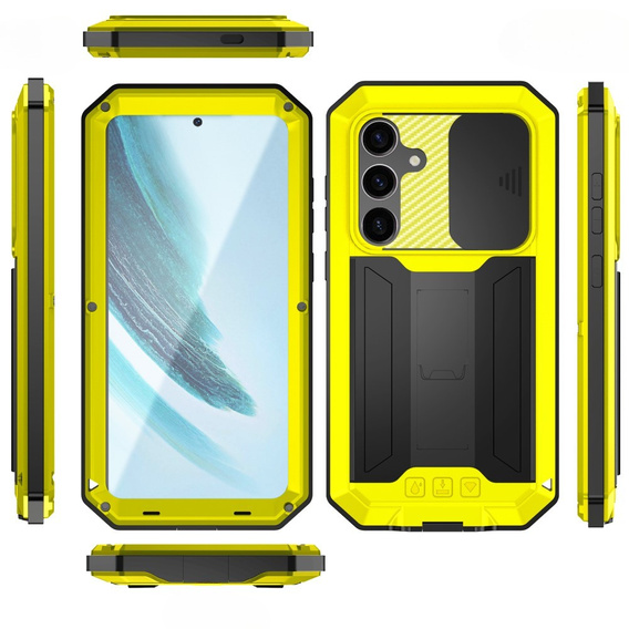 Husă blindată pentru Samsung Galaxy S25+ Plus, R-JUST, galben