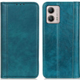 Husa cu clapetă pentru Motorola Moto G53 / G23 / G13, Split Leather, verde
