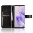 Cu clapetă pentru Infinix Zero 30 5G, Crazy Horse Wallet, negru