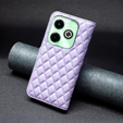 Cu clapetă pentru Infinix Hot 40i, Wallet, BINFEN COLOR, violet
