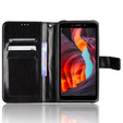 Cu clapetă pentru Ulefone Armor X10 / X10 Pro, Crazy Horse Wallet, negru