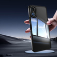 Carcasă pentru Sony Xperia 10 VI, Fusion Hybrid, cu protecție pentru camera foto, transparent / negru