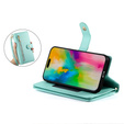Cu clapetă pentru iPhone 16 Pro, Wallet Zipper Pocket, verde