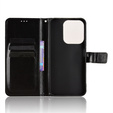 Cu clapetă pentru Xiaomi Redmi 15C 4G/LTE, Crazy Horse Wallet, negru