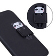 Cu clapetă pentru Motorola Moto G22, Wallet Panda, negru