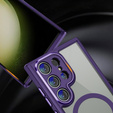 Husă pentru Samsung Galaxy S23 Ultra, ERBORD Impact Guard, MagSafe, violet închis