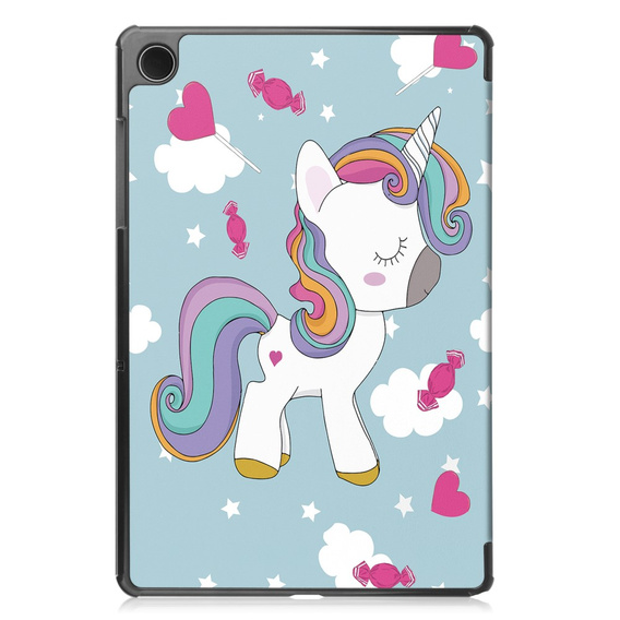 Husă pentru Samsung Galaxy Tab A9+, Smartcase, unicorn