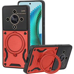 Husă blindată pentru Honor Magic 6 Lite 5G, Magnetic Ring, roșu