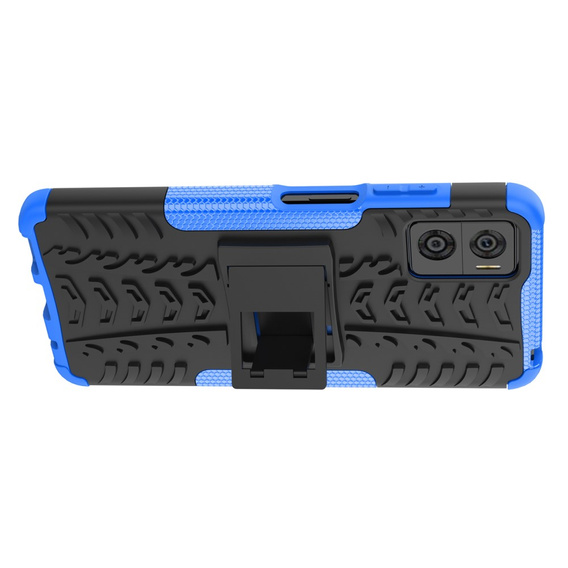 Huse pentru Motorola Moto E22 / E22i, Tire Armor, negru / albastru
