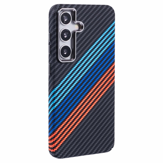 Carcasa pentru Samsung Galaxy S25+ Plus, Carbon Fiber MagSafe, albastru închis