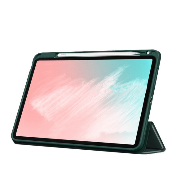 Husă pentru iPad Air 4 2020 / Air 5 2022 10.9", Smartcase cu spațiu pentru stylus, verde