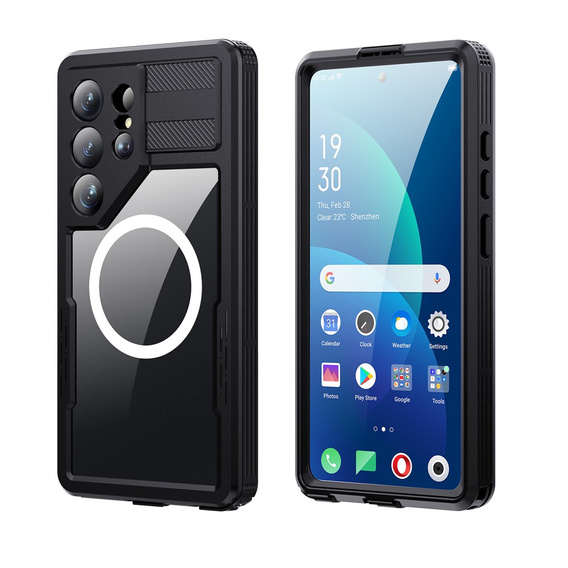 Husă impermeabilă Redpepper MagSafe pentru Samsung Galaxy S26 Ultra, negru