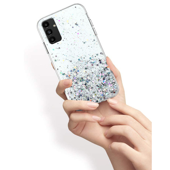 Huse pentru Samsung Galaxy A04S / A13 5G, Glittery, transparentă