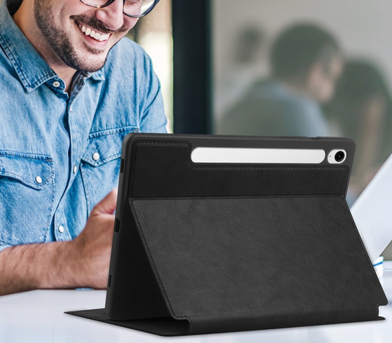 Husă pentru Lenovo Tab M11, Business Card and Pen Slot, negru