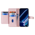 Cu clapetă pentru Realme 11 Pro 5G / Pro+ 5G, Wallet Zipper Pocket, roz