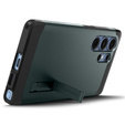 Carcasa Spigen pentru Samsung Galaxy S25 Ultra, Tough Armor Mag MagSafe, verde + 9H Tempered Glass