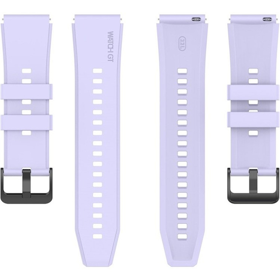 Pasek silikonowy 22mm uniwersalny, Fioletowy