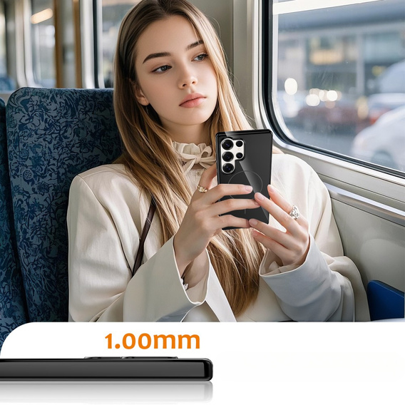 Huse pentru Samsung Galaxy S25 Ultra, GKK Leather, negru