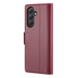 Husa cu clapetă CASEME pentru Samsung Galaxy A54 5G, Litchi Wallet, roșu