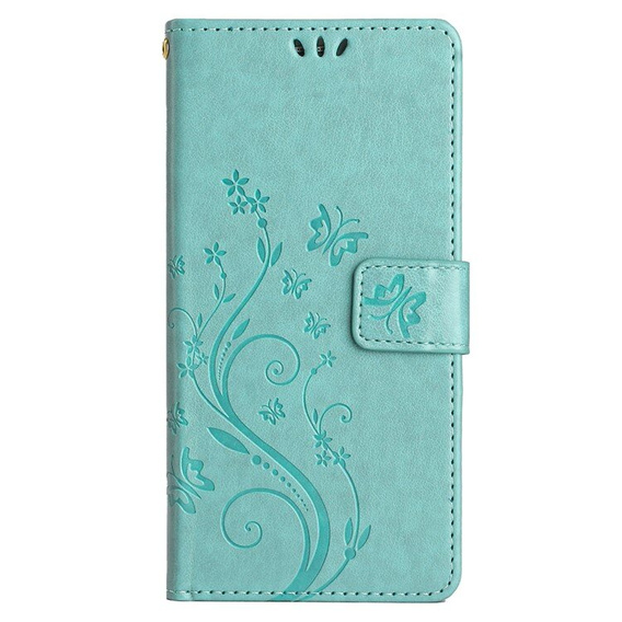 Cu clapetă pentru Samsung Galaxy A55 5G, Wallet, Butterfly, violet
