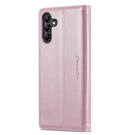 Carcasă flip CASEME pentru Samsung Galaxy A14 5G, Waxy Textured, roz