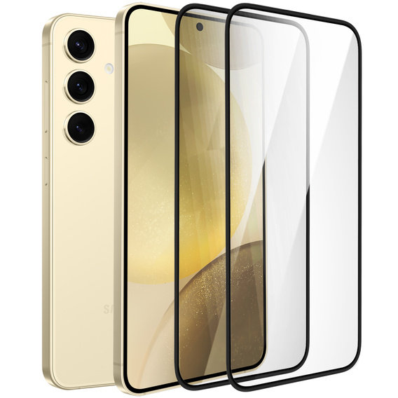2x sticlă călită pentru Samsung Galaxy S24, ERBORD 3D pentru întregul display