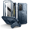 Husă blindată pentru Samsung Galaxy S24 Plus, Dexnor Full Body (Two Frames), albastru închis