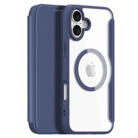 Dux Ducis Huse pentru iPhone 16 Plus, Skin X Pro, MagSafe, albastru închis