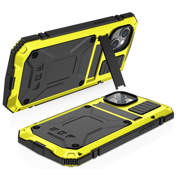 Husă blindată pentru iPhone 14, R-JUST, galben