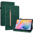 Huse pentru Samsung Galaxy Tab S6 Lite, Wallet Pen Slot, verde