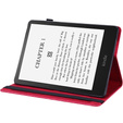 Husă cu clapetă pentru Amazon Kindle Paperwhite 5 (2021), flower, albastru