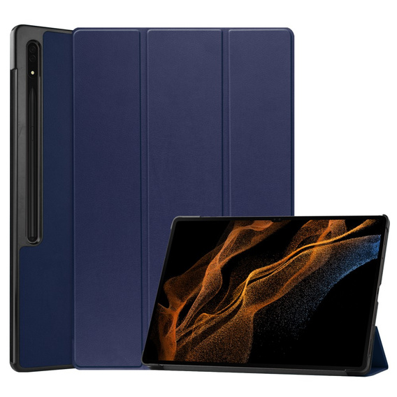 Husă pentru Samsung Galaxy Tab S9 Ultra, Smartcase, albastru