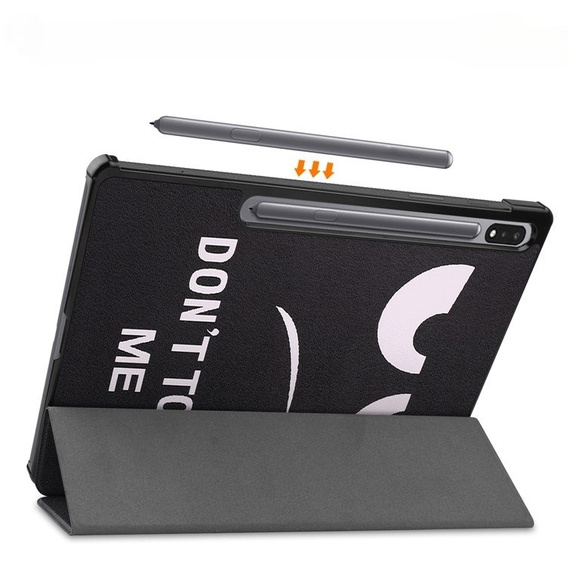 Husă pentru Samsung Galaxy Tab S9 Plus, Smartcase, don't touch me