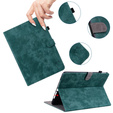 Huse pentru Samsung Galaxy Tab S9, Wallet Pen Slot, verde